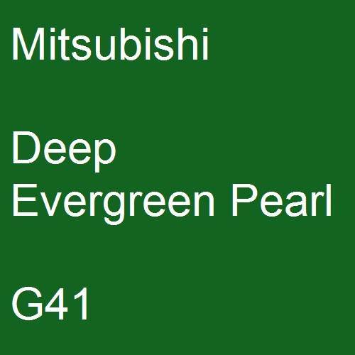 Mitsubishi, Deep Evergreen Pearl, G41.